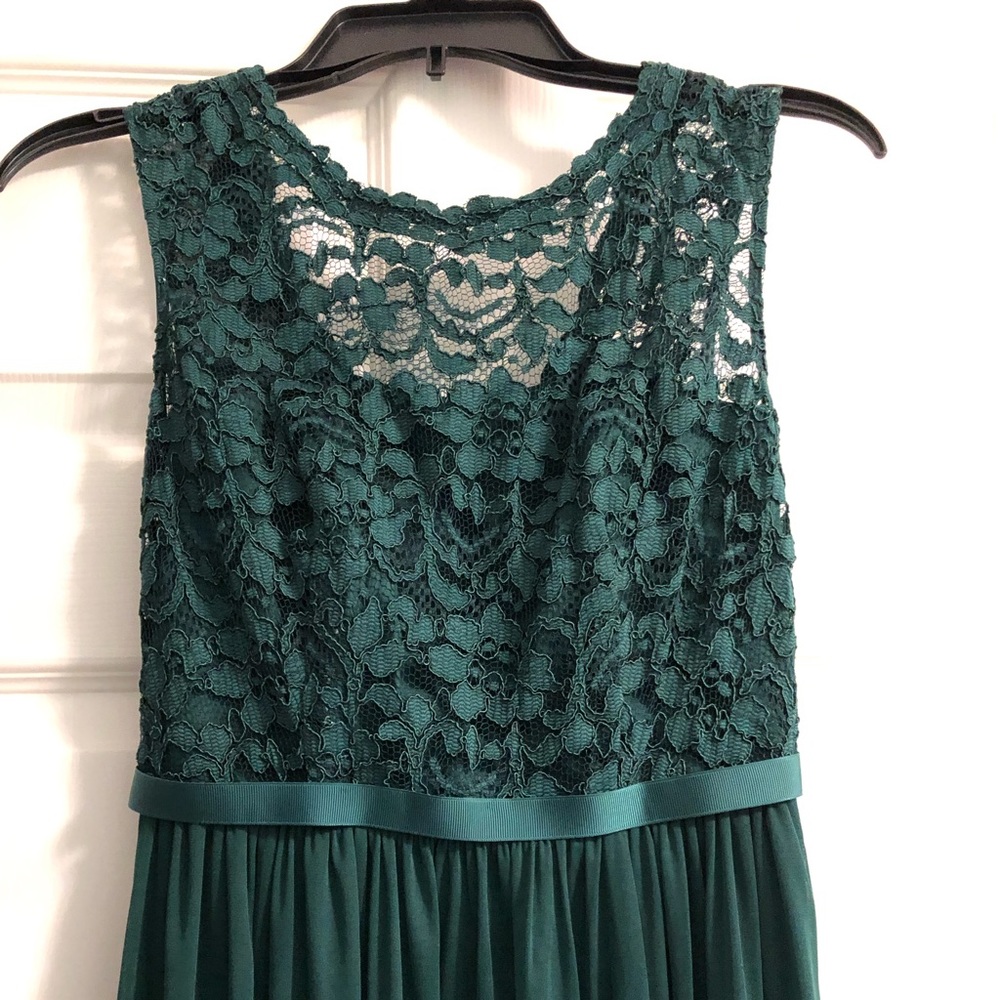 Brides maid dress. Hunter green.